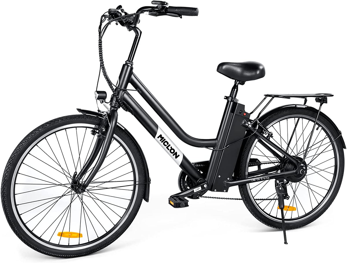MICLON 26 Electric City Bike for Adults, Removable 36V 10AH Battery