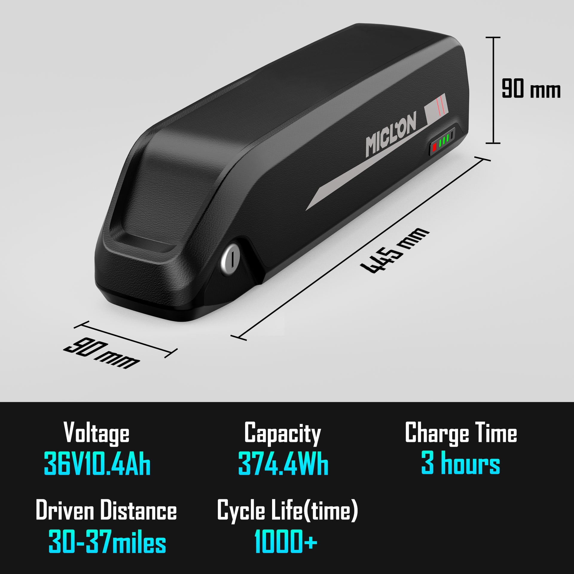 Ebike Battery, 48V 10.4AH, Only for Cybertrack 300 27.5" Mountain Ebike